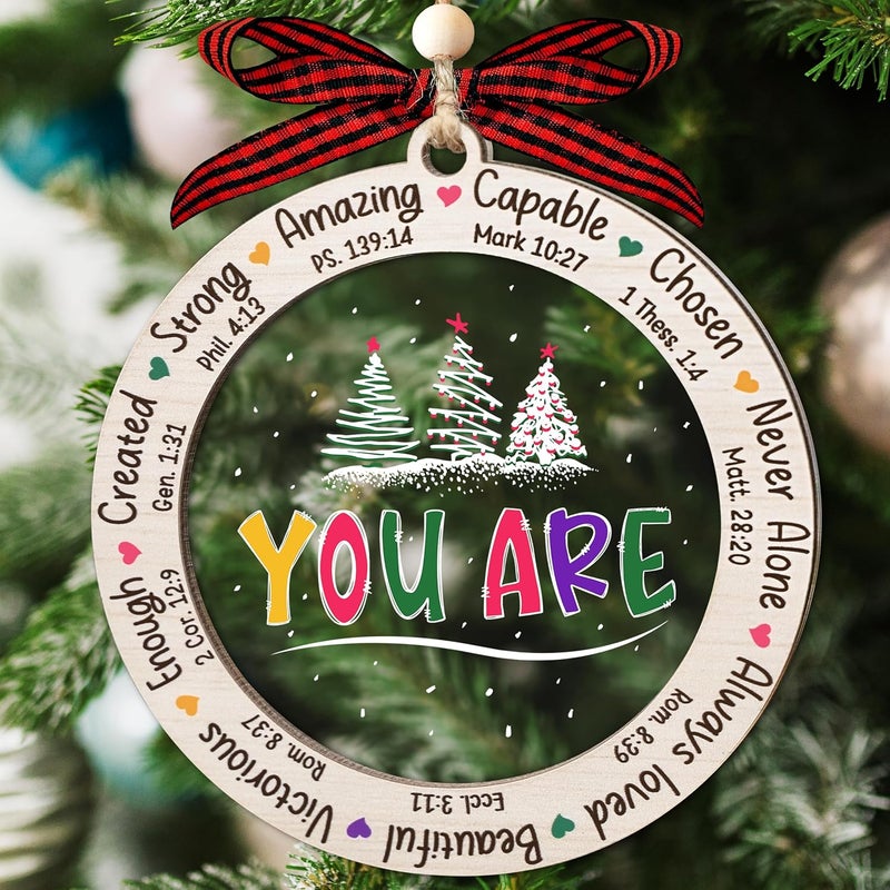 Hangwoous Christian Gifts for Women, 2025 Christmas Ornaments, Christian Christmas Ornaments, Religious Gifts for Women, Religious Ornament, New Year Gift, Xmas Gift for Friends, Friendship Gift - Image 1